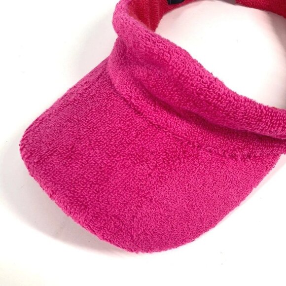 CHANEL 20C logo Hat Pile Visor Sun visor cotton pink - Picture 7 of 16